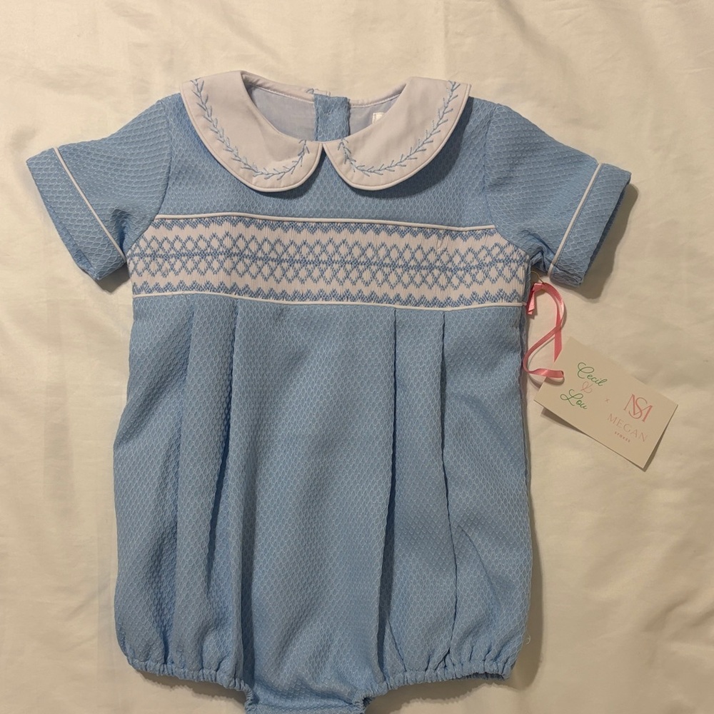 Heirloom Quality onesie with Embroidered Collar